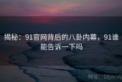 揭秘：91官网背后的八卦内幕，91谁能告诉一下吗