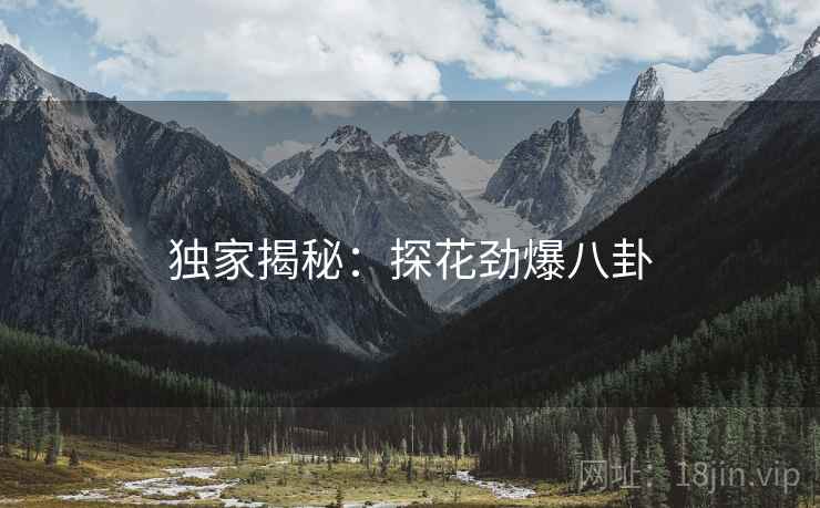 独家揭秘：探花劲爆八卦