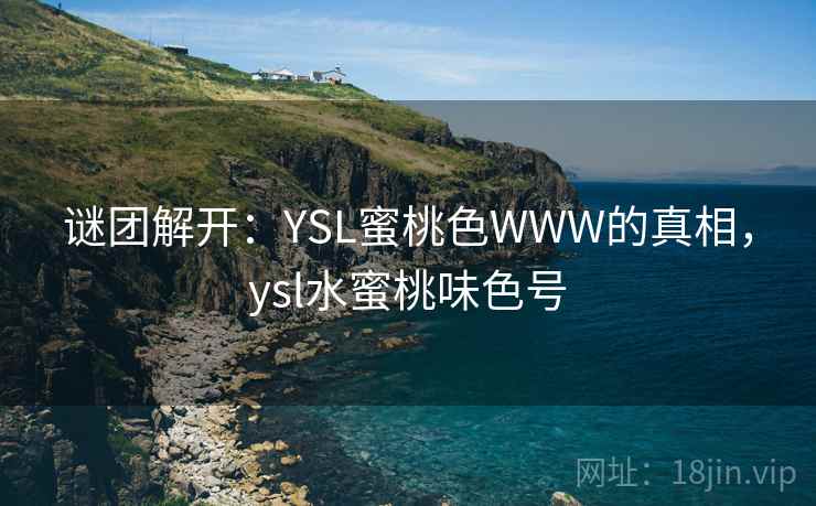 谜团解开：YSL蜜桃色WWW的真相，ysl水蜜桃味色号